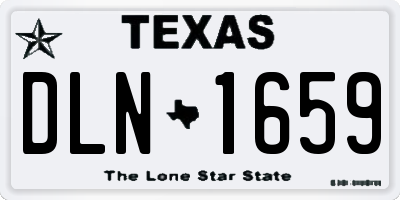 TX license plate DLN1659
