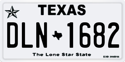 TX license plate DLN1682