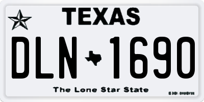 TX license plate DLN1690