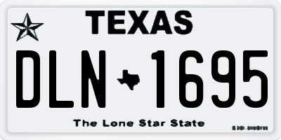 TX license plate DLN1695