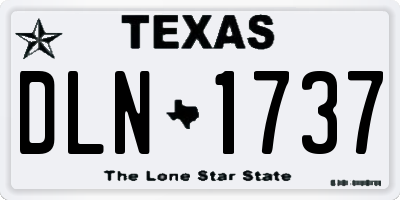 TX license plate DLN1737
