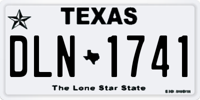 TX license plate DLN1741