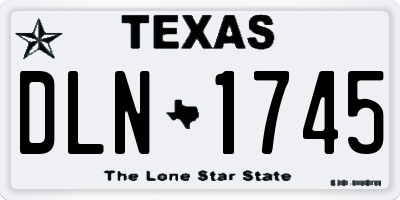 TX license plate DLN1745