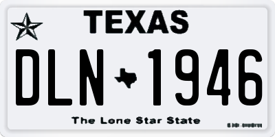 TX license plate DLN1946