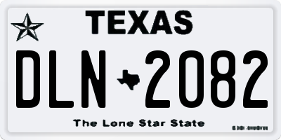 TX license plate DLN2082