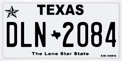 TX license plate DLN2084