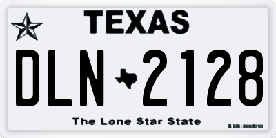 TX license plate DLN2128