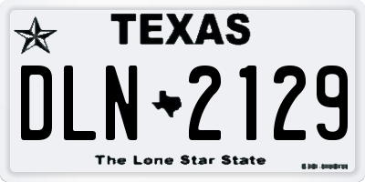 TX license plate DLN2129