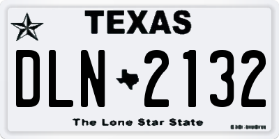 TX license plate DLN2132