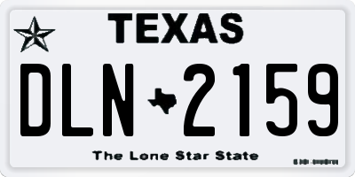 TX license plate DLN2159