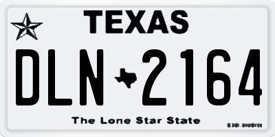 TX license plate DLN2164
