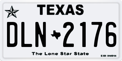TX license plate DLN2176
