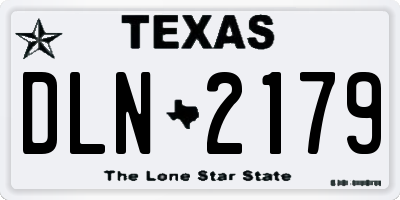 TX license plate DLN2179