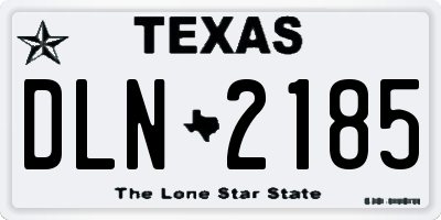 TX license plate DLN2185