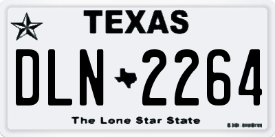 TX license plate DLN2264