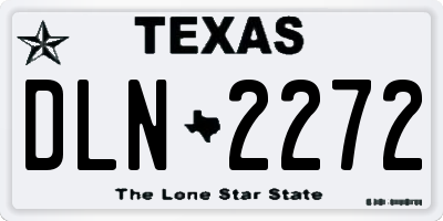 TX license plate DLN2272