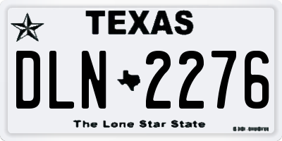 TX license plate DLN2276