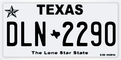 TX license plate DLN2290