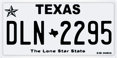 TX license plate DLN2295
