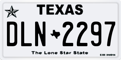 TX license plate DLN2297