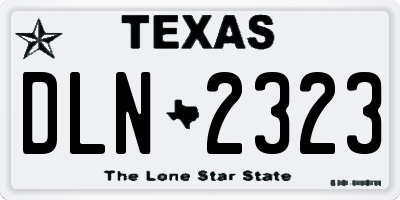 TX license plate DLN2323