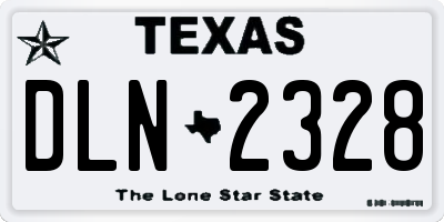 TX license plate DLN2328