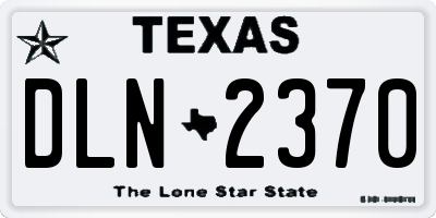 TX license plate DLN2370