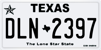 TX license plate DLN2397