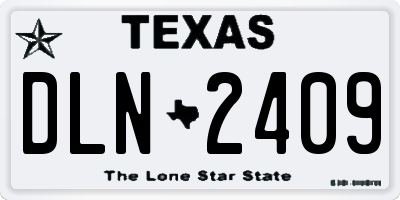 TX license plate DLN2409