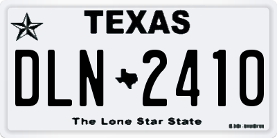 TX license plate DLN2410