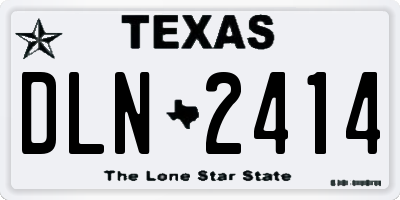 TX license plate DLN2414