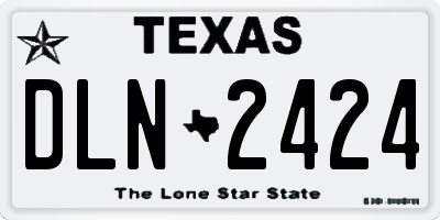 TX license plate DLN2424