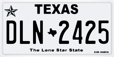 TX license plate DLN2425
