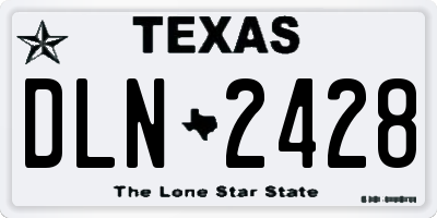 TX license plate DLN2428
