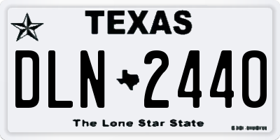 TX license plate DLN2440