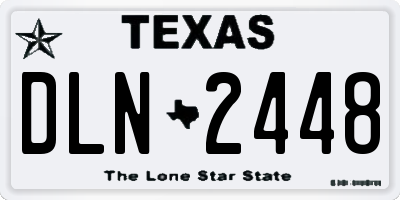 TX license plate DLN2448