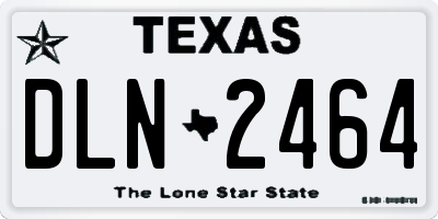 TX license plate DLN2464