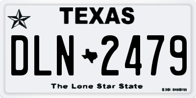 TX license plate DLN2479