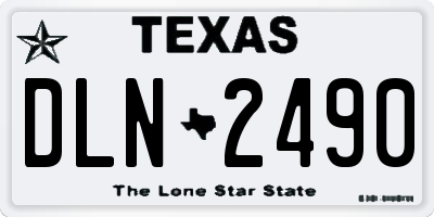 TX license plate DLN2490