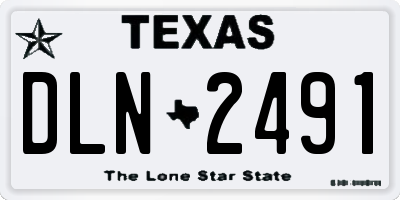 TX license plate DLN2491