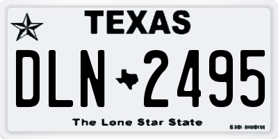 TX license plate DLN2495