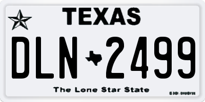 TX license plate DLN2499