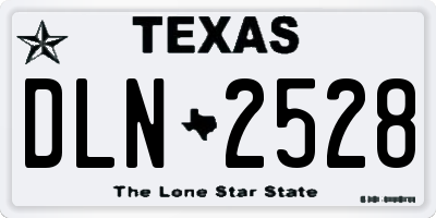 TX license plate DLN2528