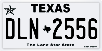 TX license plate DLN2556
