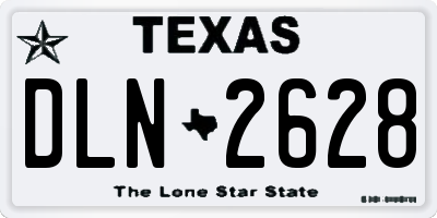 TX license plate DLN2628