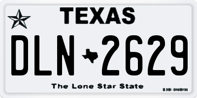 TX license plate DLN2629