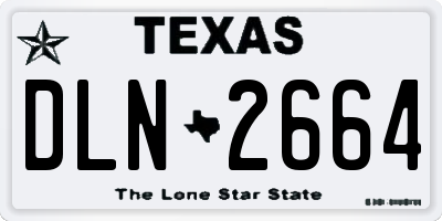 TX license plate DLN2664