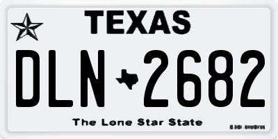 TX license plate DLN2682