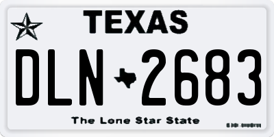 TX license plate DLN2683