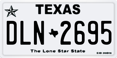 TX license plate DLN2695
